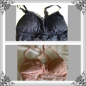 NWOT Lot of 2 lacy BCBG Bralettes